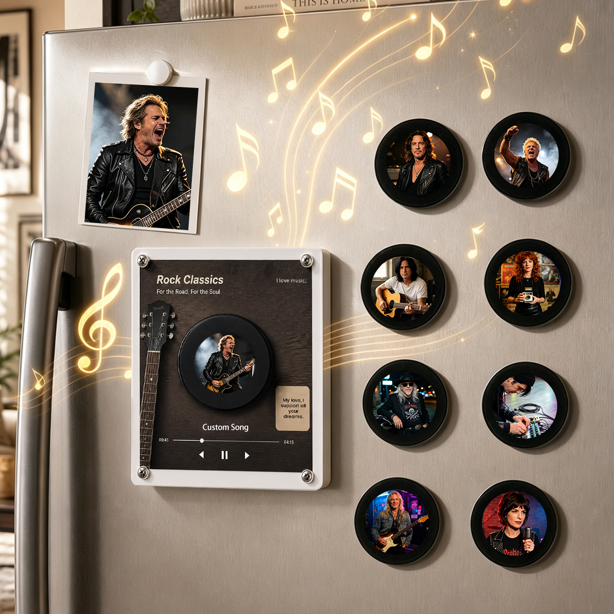 Custom Mini Vinyl Record Music Player With 9 Discs Magnetic Disc Music Player With Rechargeable Battery 6 - Image 2
