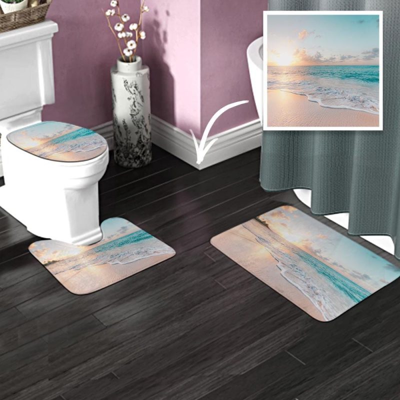 Bathroom Accessories Bathroom Antiskid Pad 3pcs a Set