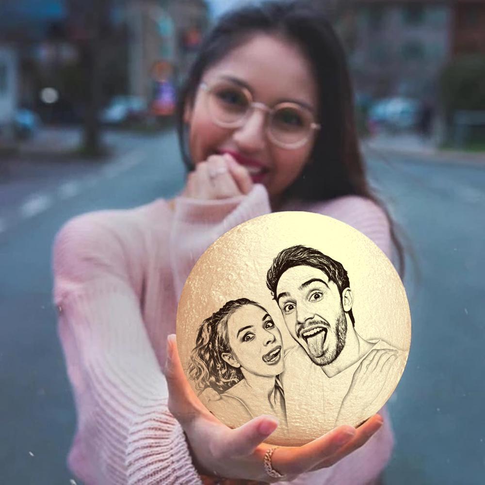 Graduation Lamp Presents Magic 3D Printing Moon Light with Graduation Photo Gifts - Image 2