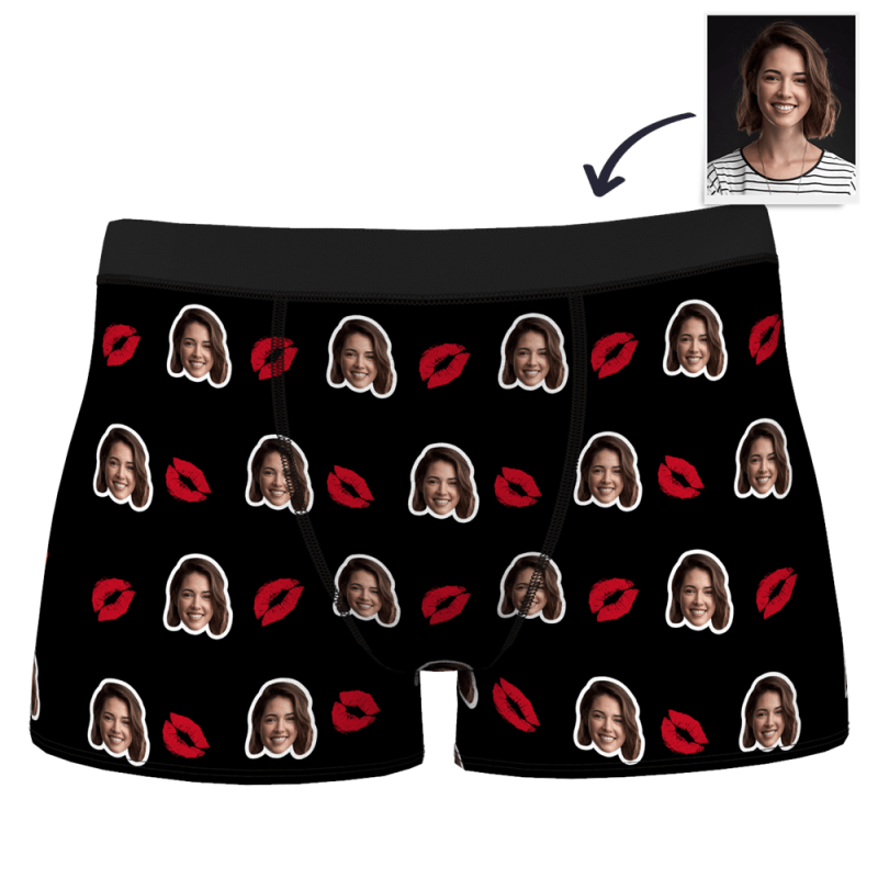 Custom Boxer Shorts Gift For Boyfriend Valentines Day Gifts