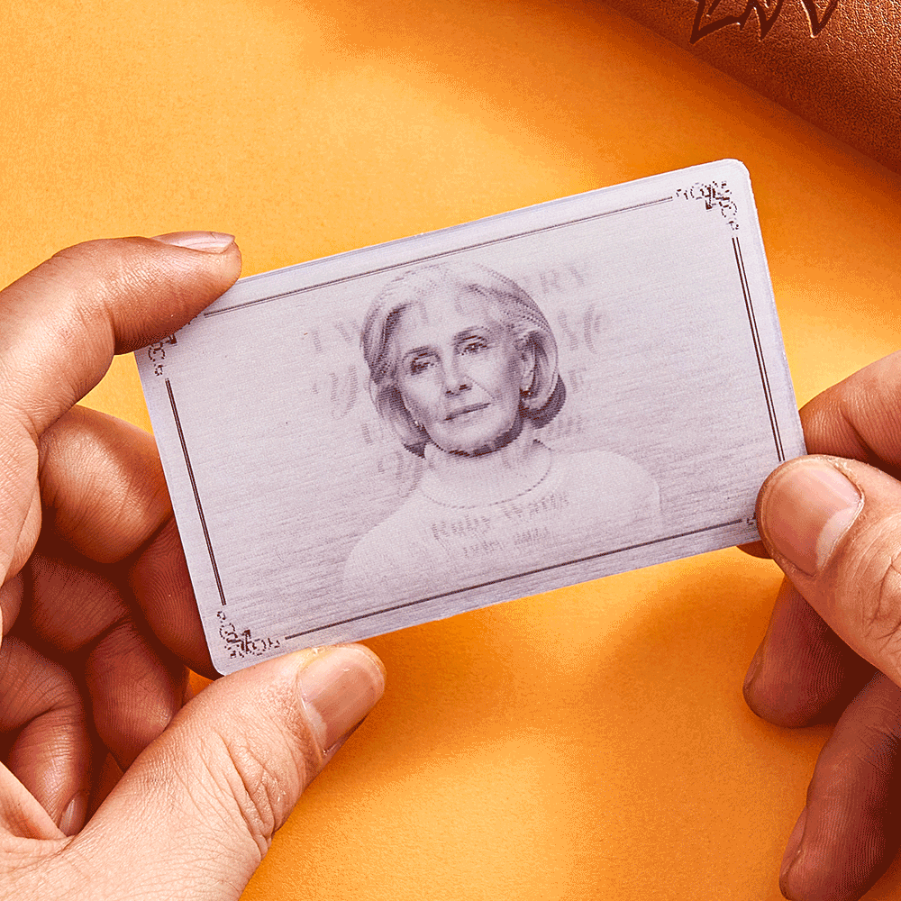 Custom Lenticular Flip Memorial Wallet Insert Card Memorial Gifts - Image 2