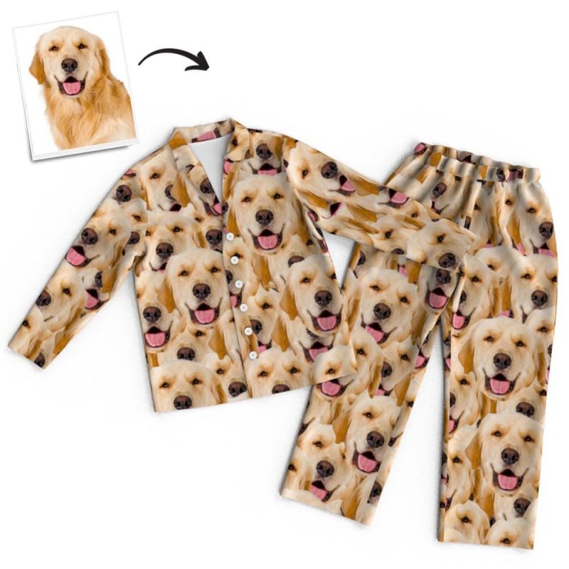 Mother’s Day Pajamas Custom Face Pajamas Dog Face Pajama Pet Memorial Gifts
