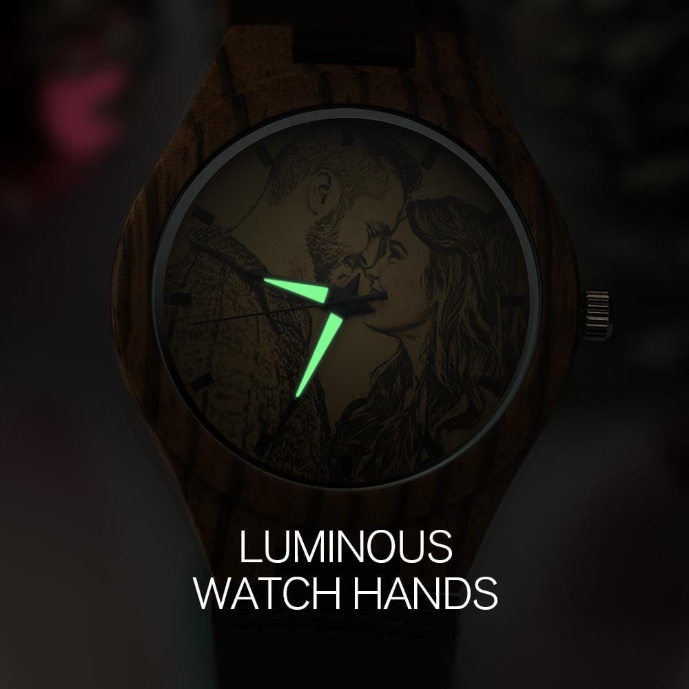 Custom Photo Wooden Watch Personalized Watch - Image 3