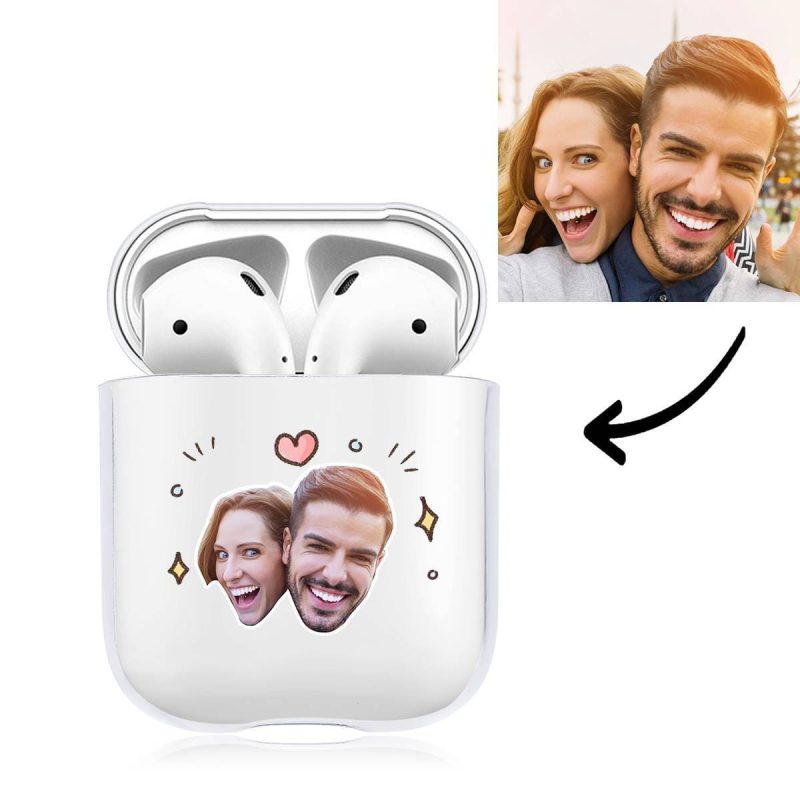 Custom Photo Earphone Case for AirPods Couple’s Keepsake Gift Transparent – Avatar