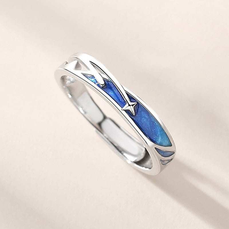 Meteor Star Couple Rings Matching Rings Adjustable Ring Jewelry Gift - Image 3