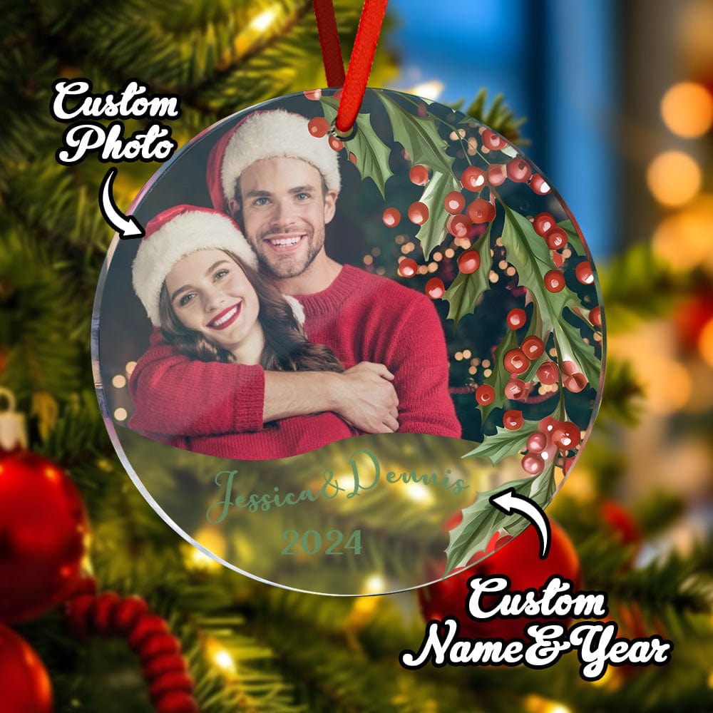 Personalized Christmas Photo Ornament Christmas Tree Decoration Gifts for Family or Friends - Image 2