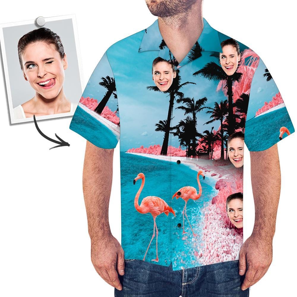 Custom Hawaiian Shirts with Face Gift For Husband