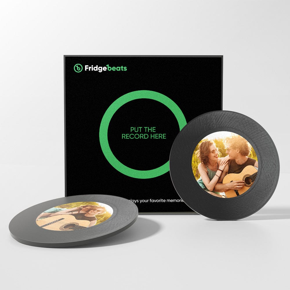 Custom Music & Photo Fridge Magnet Can Customize 1-6 Vinyl and Songs - Image 2