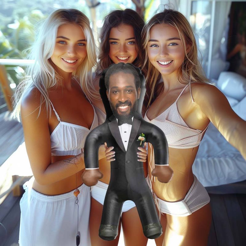 Personalized Groom Blow Up Dolls Unique Bachelorette Party Decor Wedding Gifts