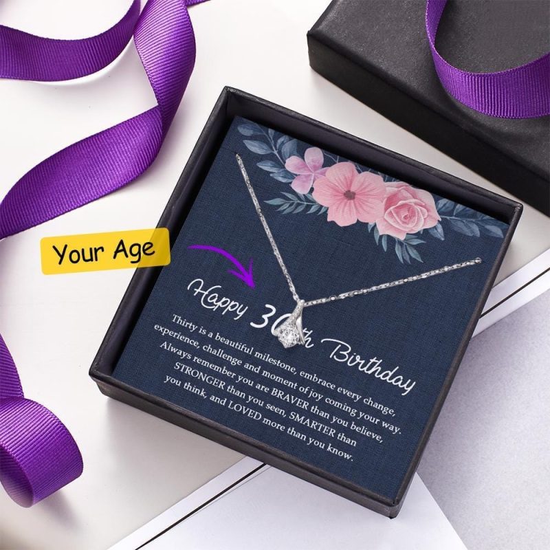 Necklace Gifts With Custom Message Card Birthday Gifts