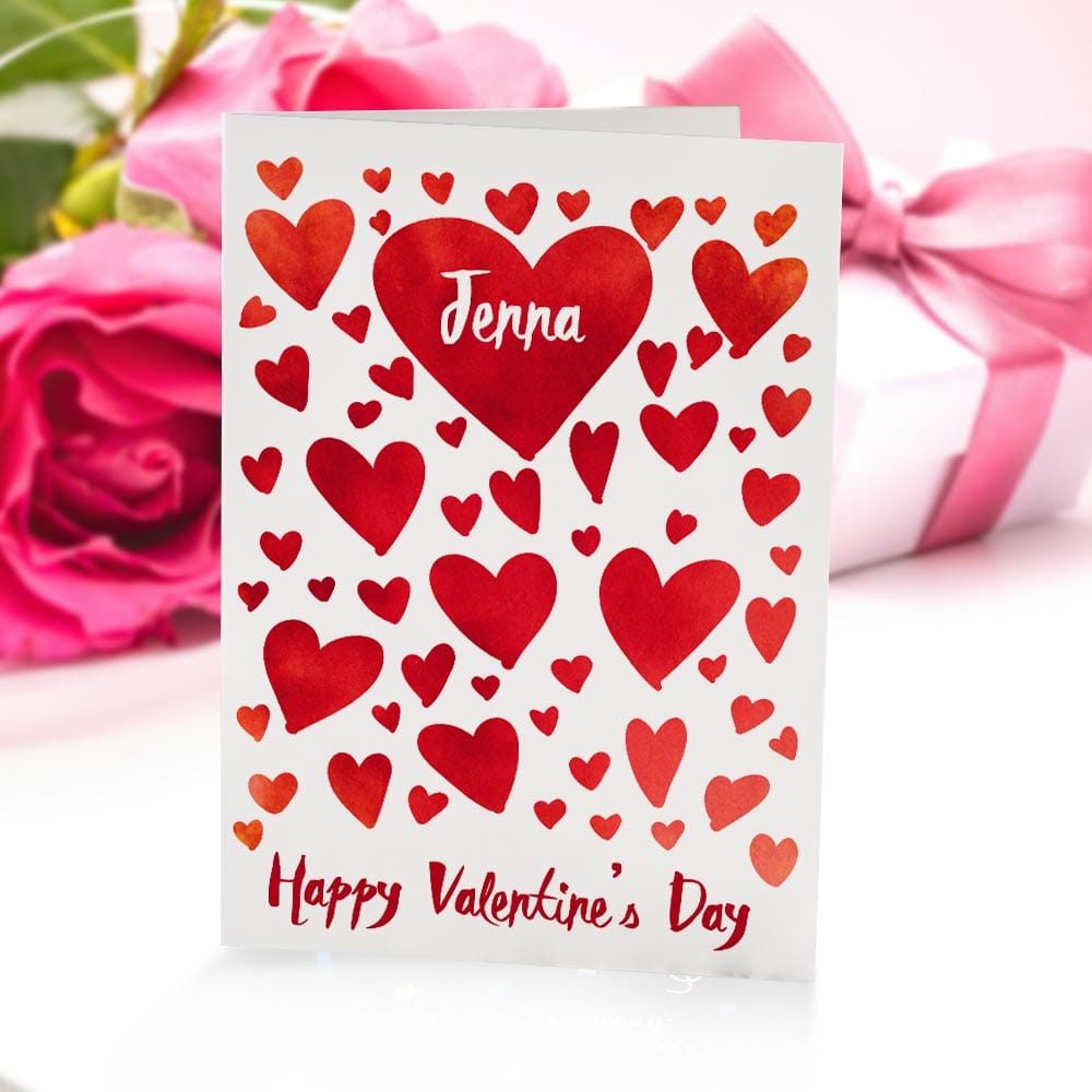 Custom Valentines Cards Valentine's Day Card Gifts For Girlfriend Boyfriend - Image 2