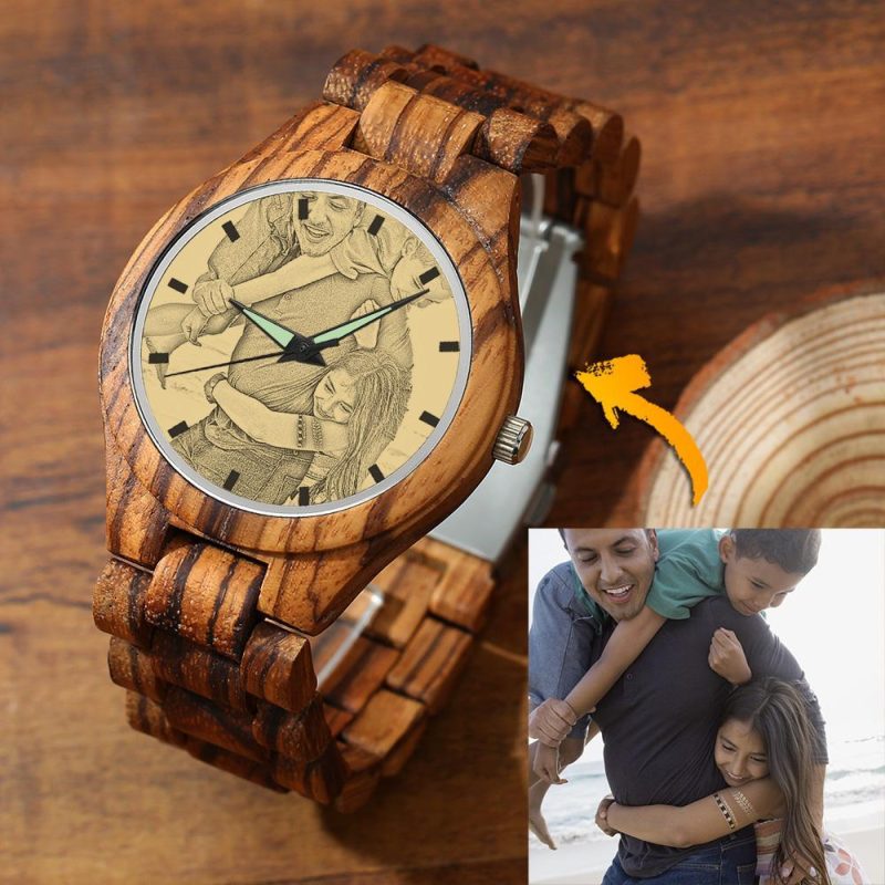 Father’s Day Watch Father’s Day Gift Custom Wooden Watch