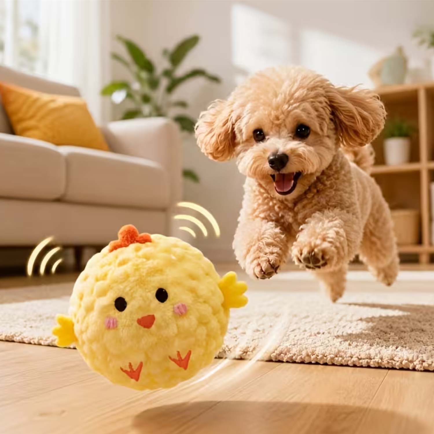 Cute Squeaky Chick Dog Toy – Interactive Pet Chew & Sound Toy for Fun Play