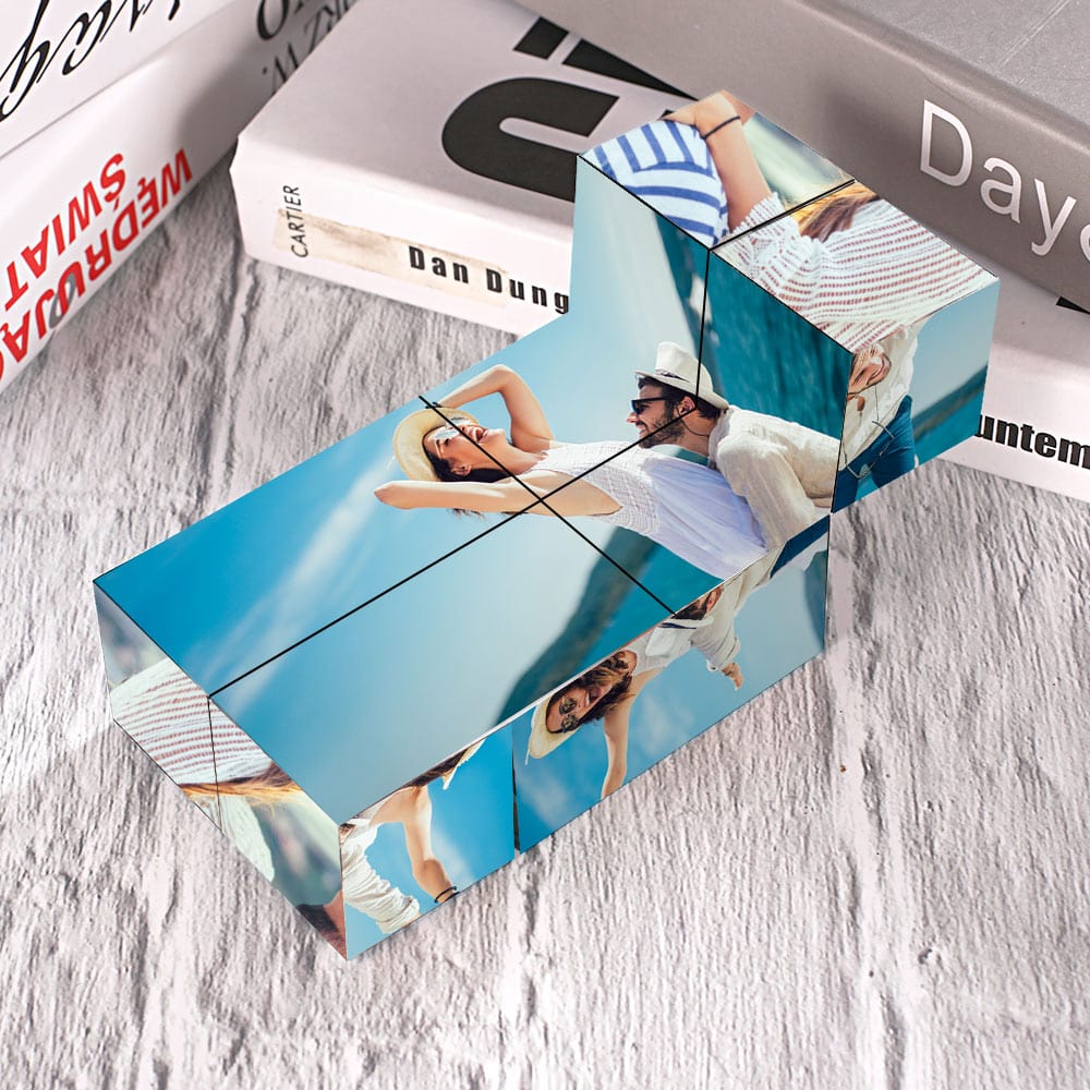 Personalized Photo Cube with Spotify Code Magic Photo Cube Gift For Couple - Image 3