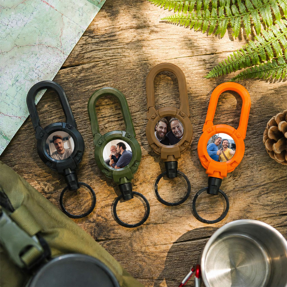 Multifunctional Retractable Carabiner Keychain – Strong Steel Wire Key Reel Clip for Outdoor, Camping, Hiking & Everyday Carry - Image 2