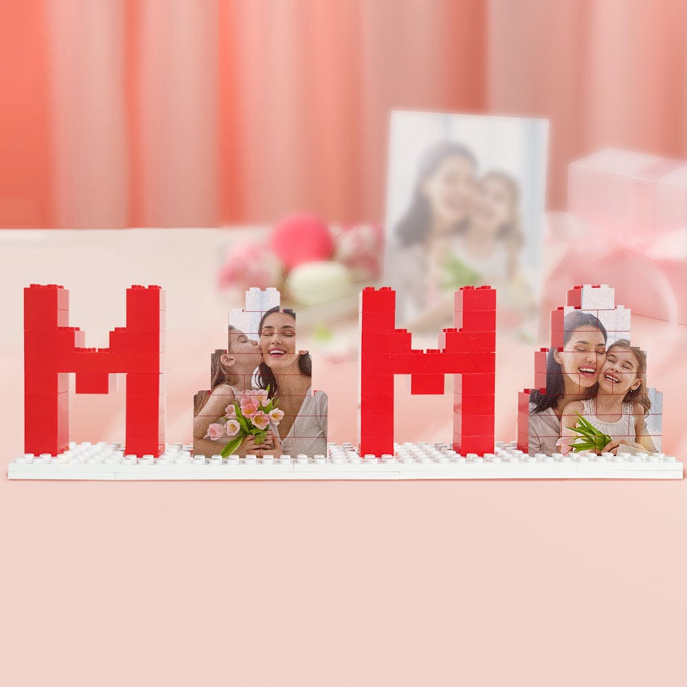 Personalized Mama Photo Building Brick Puzzles Photo Block Mother's Day Gifts