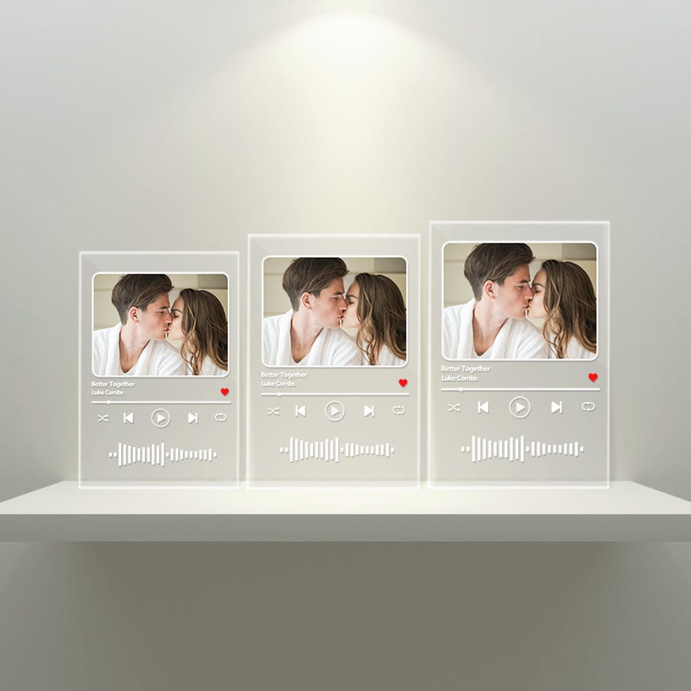 Custom Song Code Plaque Night Lamp Acrylic Music Plaque Keychain Valentine's Day Gift - Image 5