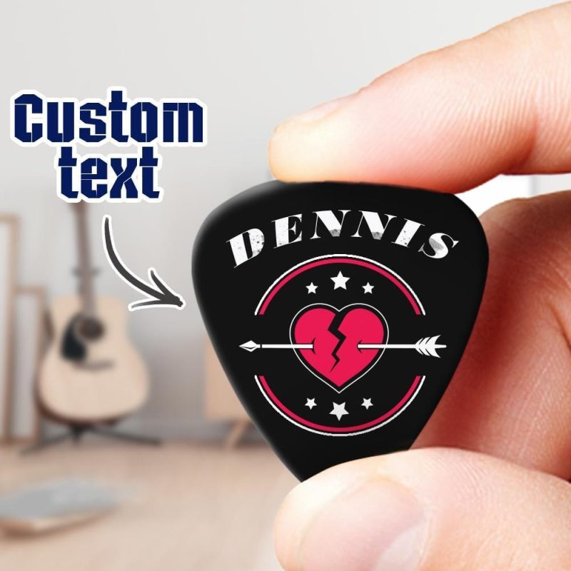 Valentine’s Day Gift Custom Guitar Pick with Boyfriend’s Name – 6pcs