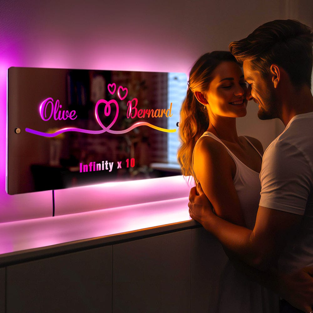 Led Name Mirror Light Up Mirror Custom Mirror Night Light Anniversary Gifts for Lover Special Gift - Image 2