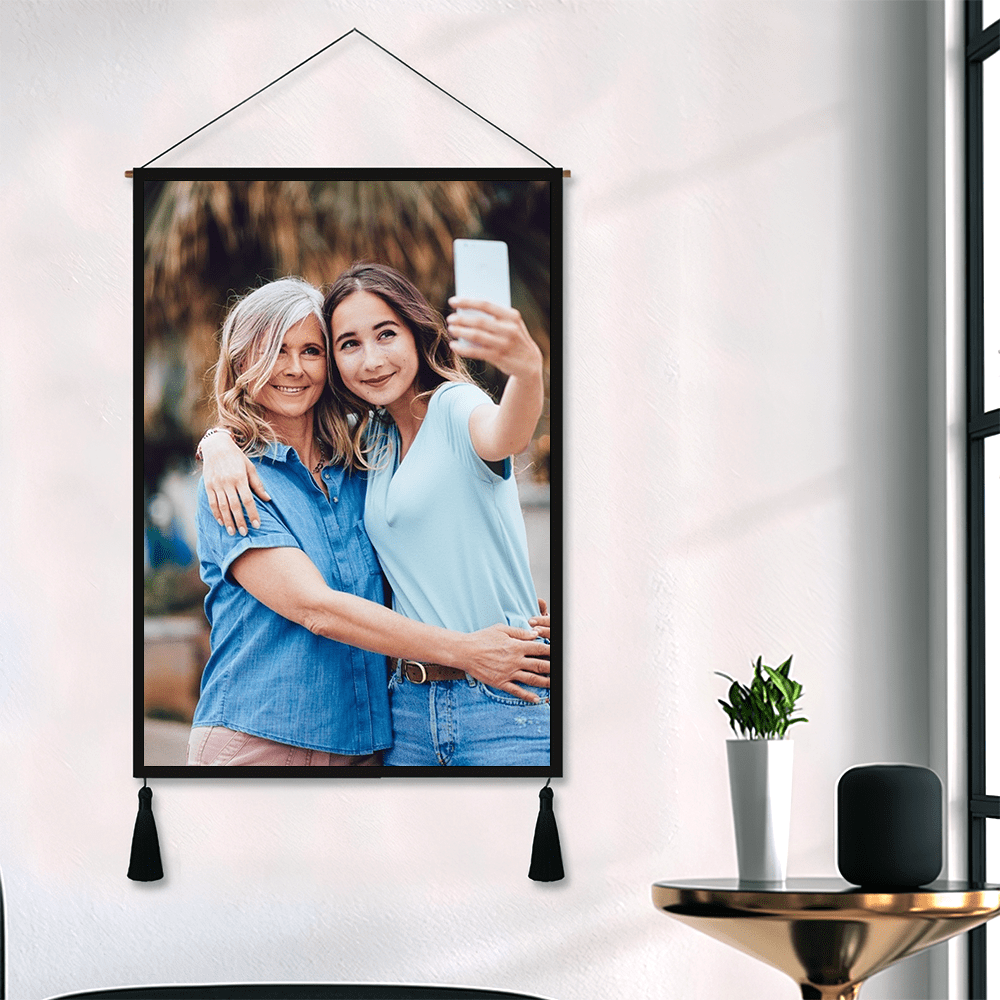 Photo Tapestry with Frame Gift For Grandma - 2 Sizes - Image 2
