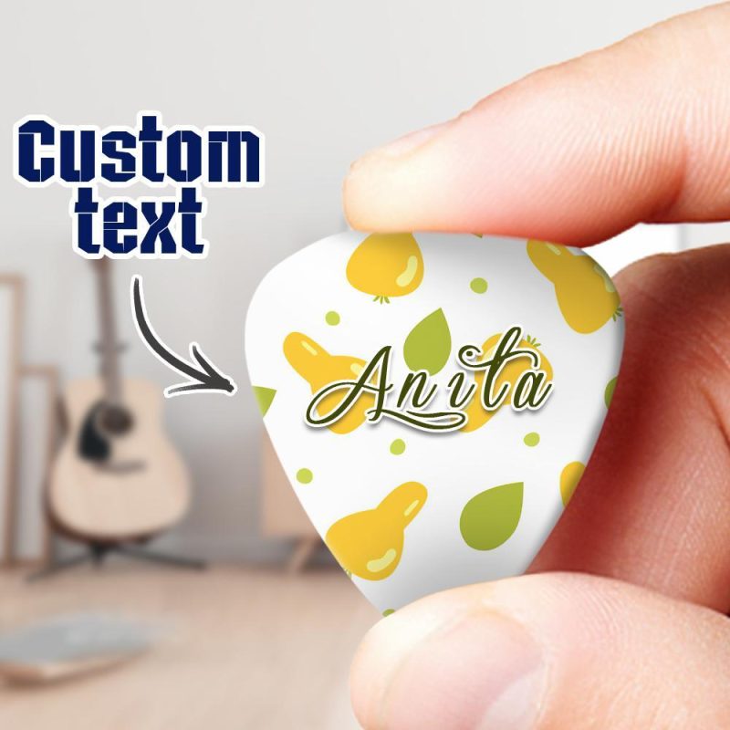 Pear Gift Personalized Guitar Pick Gift For Music Lovers – 6pcs