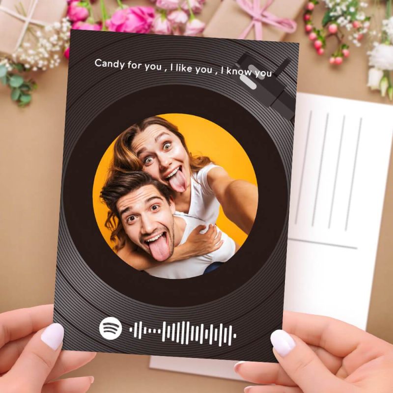 Spotify Greeting Cards Photo Postcards – Vinyl Record