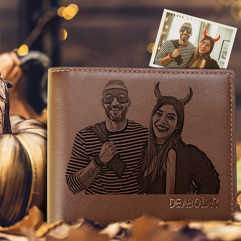 Men’s Custom Photo Wallet Halloween Gifts