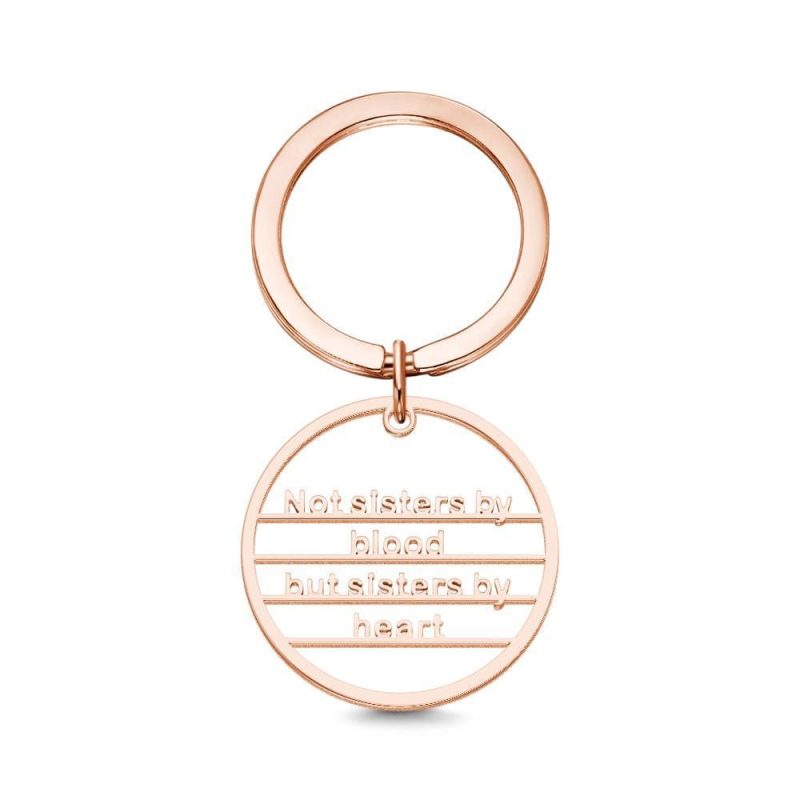 Carving Keychain Personalized Keychain Memorial Gifts For Friends 3 Colors