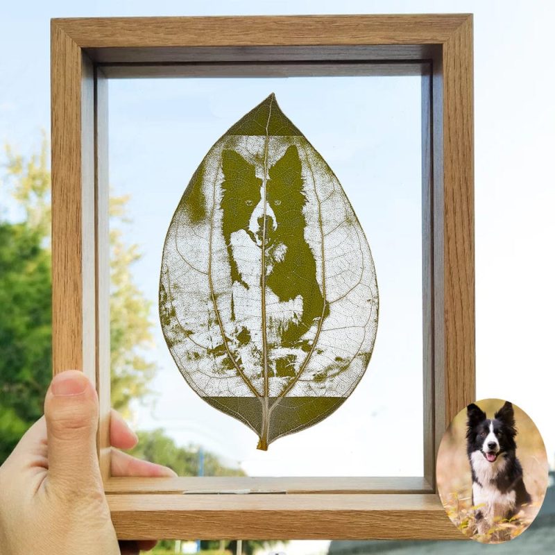 Personalized Leaf Bookmark Custom Leaf Carving Bookmarks Gift for Dog Lovers