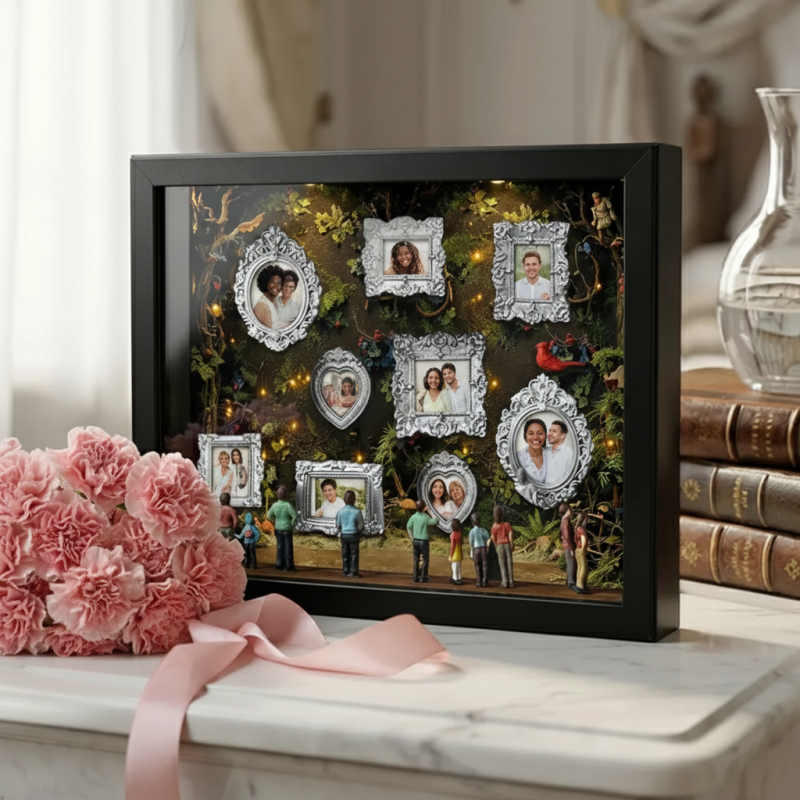 Personalized Museum of Us Frame Custom Photo Color Vintage Style Picture Frame A Family Gift
