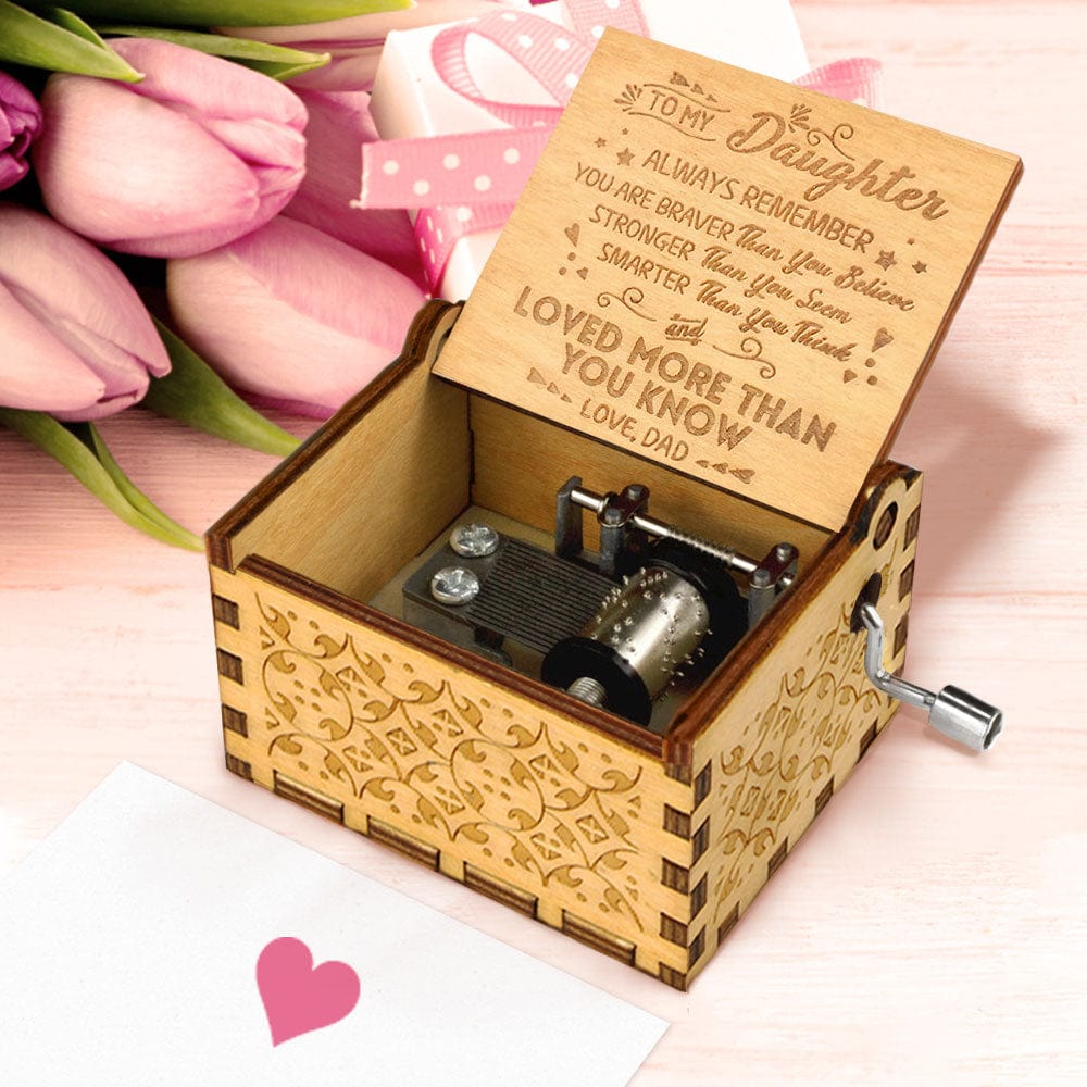 Hand Crank Musical Box You Are My Sunshine Gift For Daughter From Mom - Image 2
