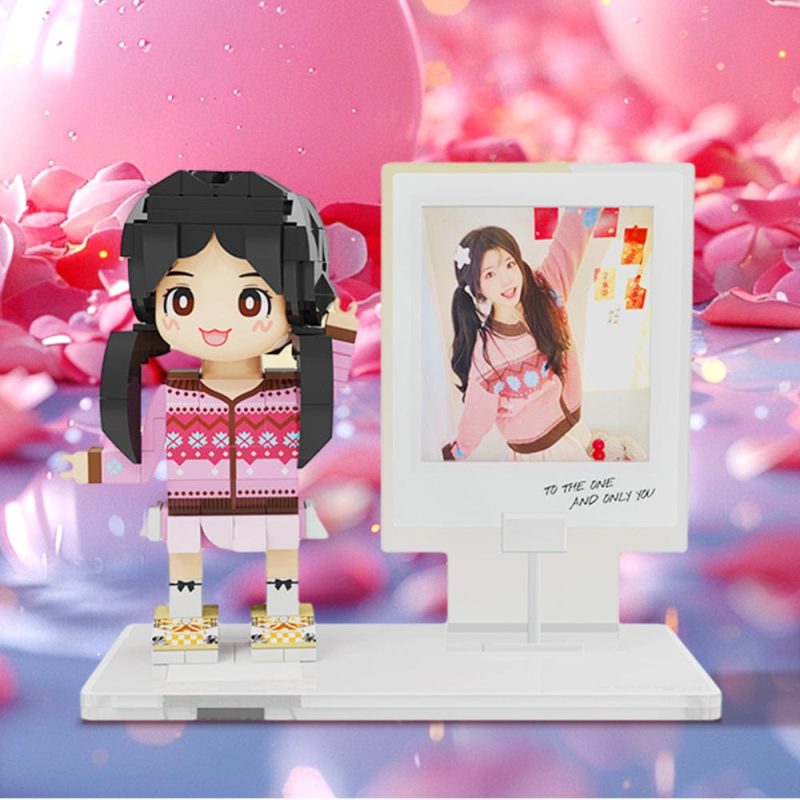 Customized Single Person Duddu Brick Figures Photo Models Diy Valentine’s Day Gifts Figure Ornaments