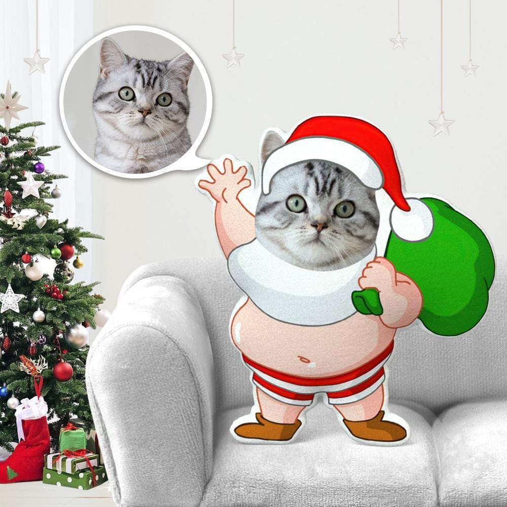 Pillow Pet Photo Pillow Gifts for Dog Lovers Chubby Santa Costume Christmas Gifts