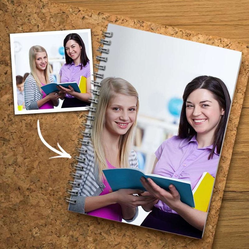 Custom Spiral Notebook Photo Notebook Gifts for Teacher 14*21CM