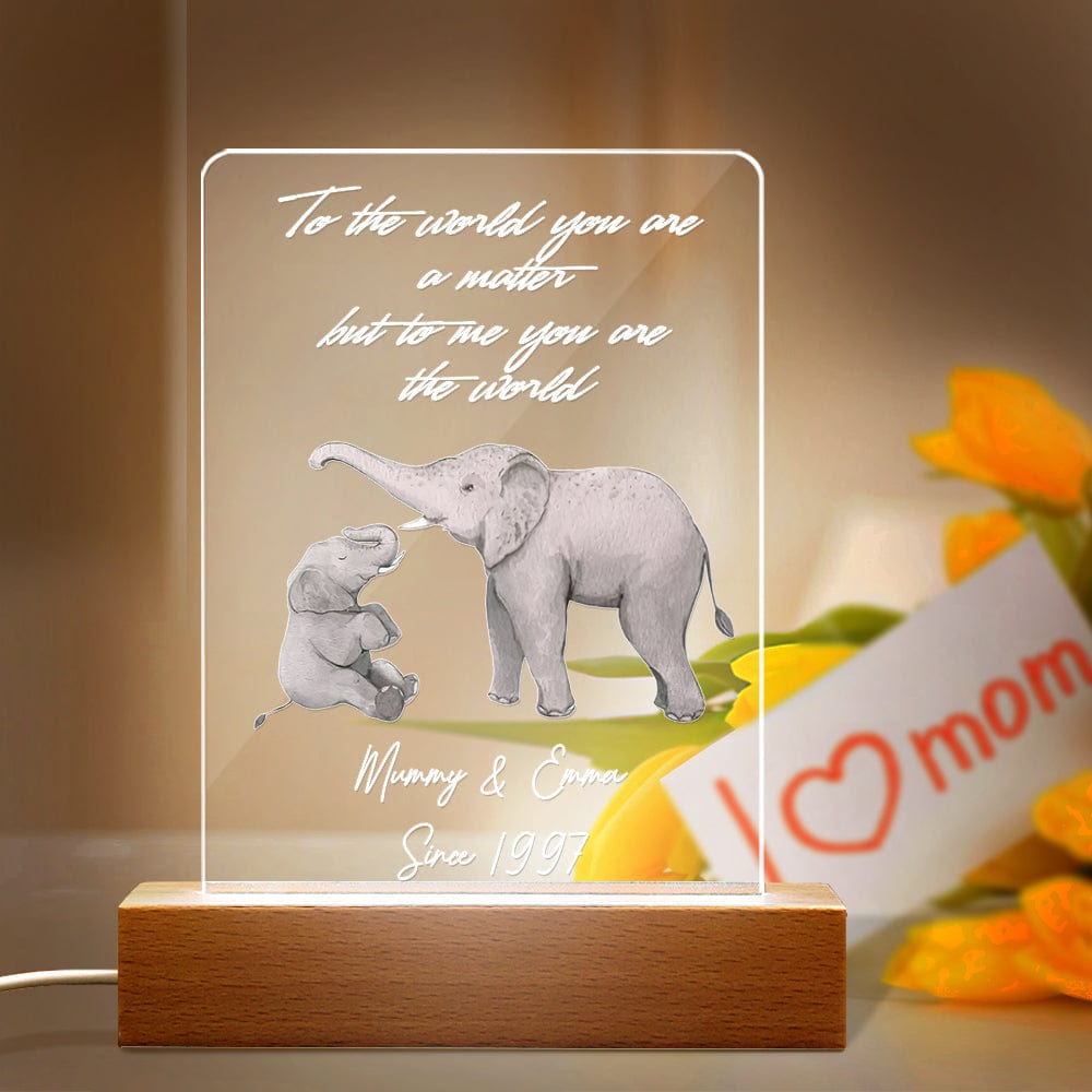 Custom Name Night Light Acrylic Lovely Gift for Mom - Image 2