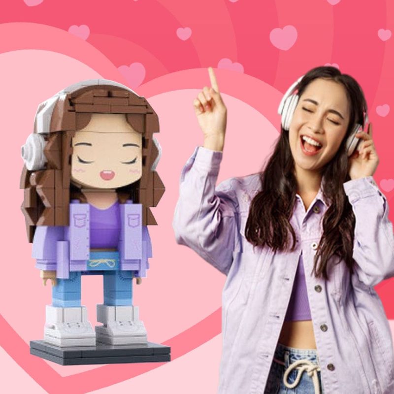 Valentine’s Day Gifts Full Body Custom Brick Figures Small Particle Block Toy Creative Gifts for Her
