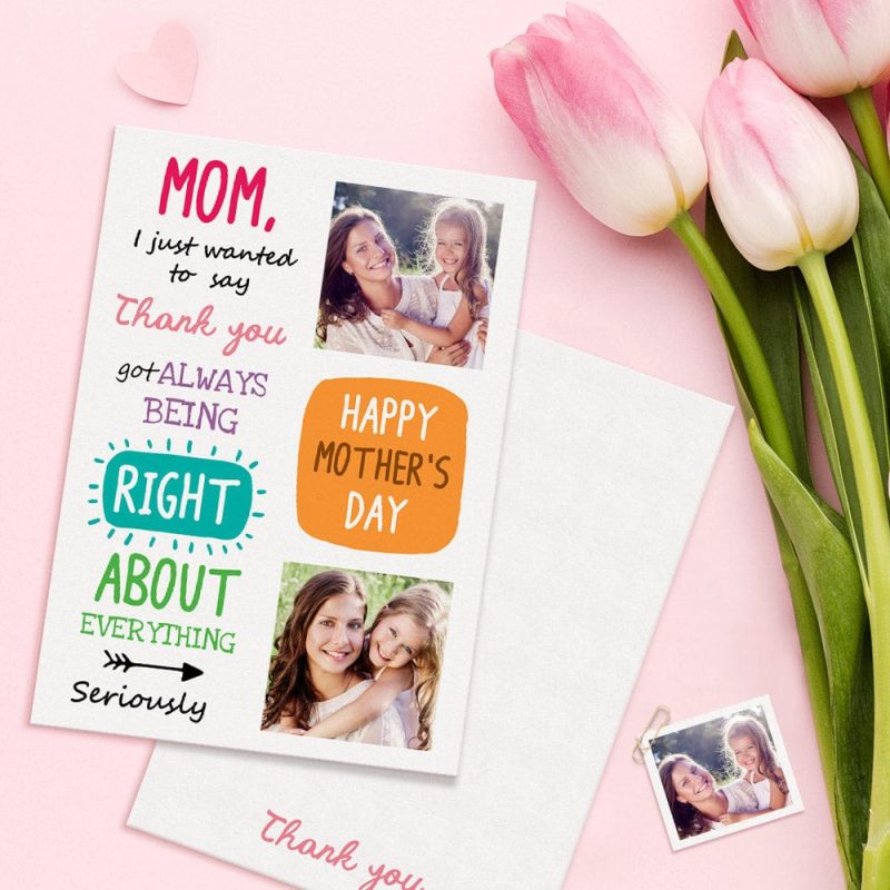 Personalized Cards For Mom Custom Photo Mother’s Day Cards Gifts