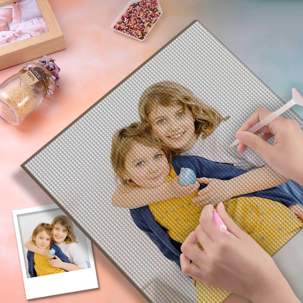 Best Friend Anniversary Gift Picture Diamond Painting Gifts Sympathy Gifts for Kids - 5 Sizes