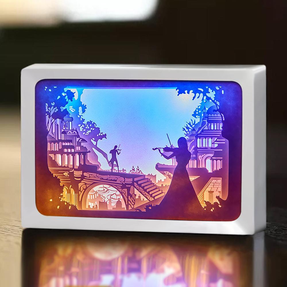 3D Paper Cut Light Horizontal Box Valentine's Day Gifts - Image 2