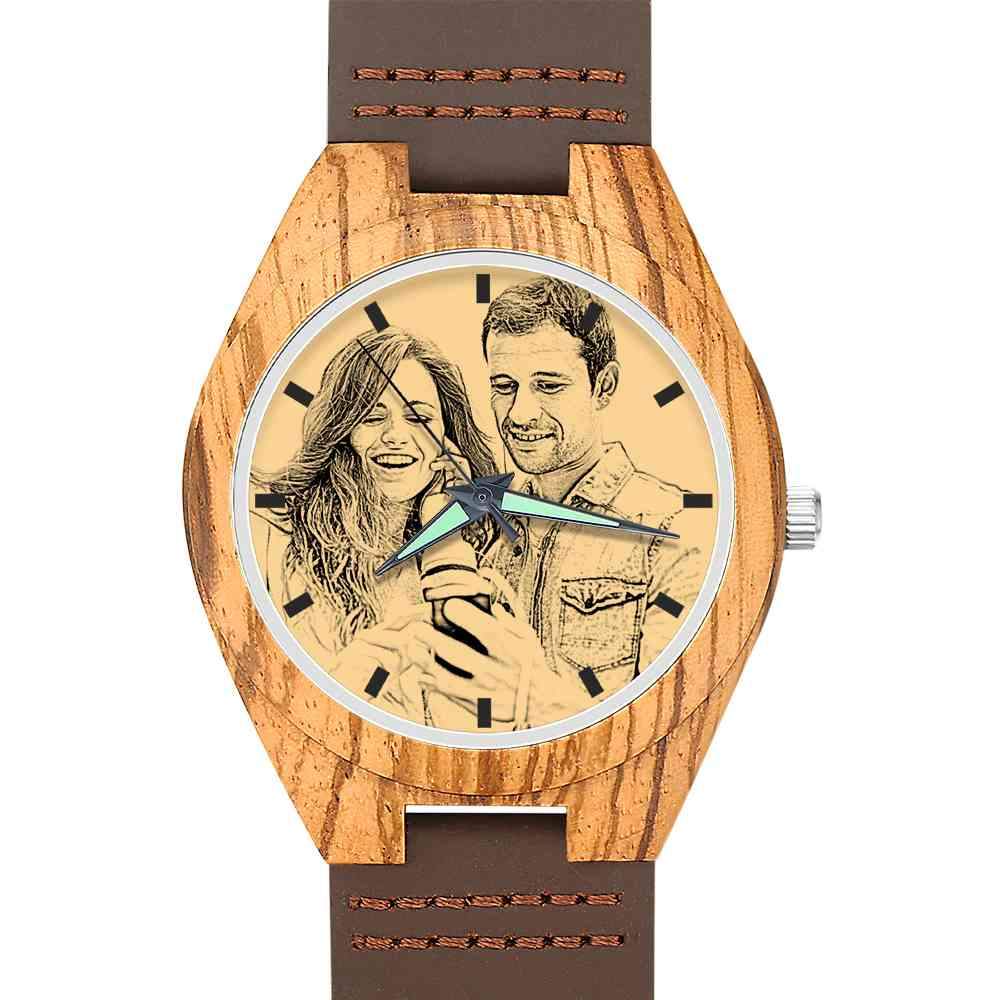 Custom Photo Wooden Watch Personalized Watch - Image 4