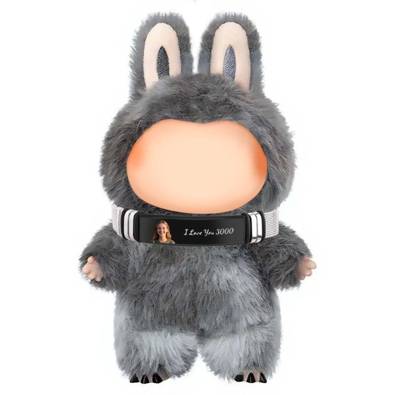 Custom Necklace for Labu Name Necklace Personalized Necklace Stainless Steel Silver Monster Doll Necklace