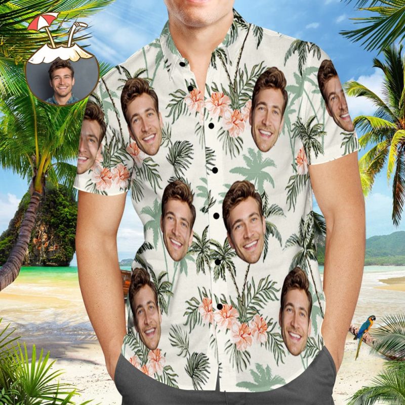 Personalized Face Hawaiian Shirt Vintage Hawaiian Shirts Beach Gift
