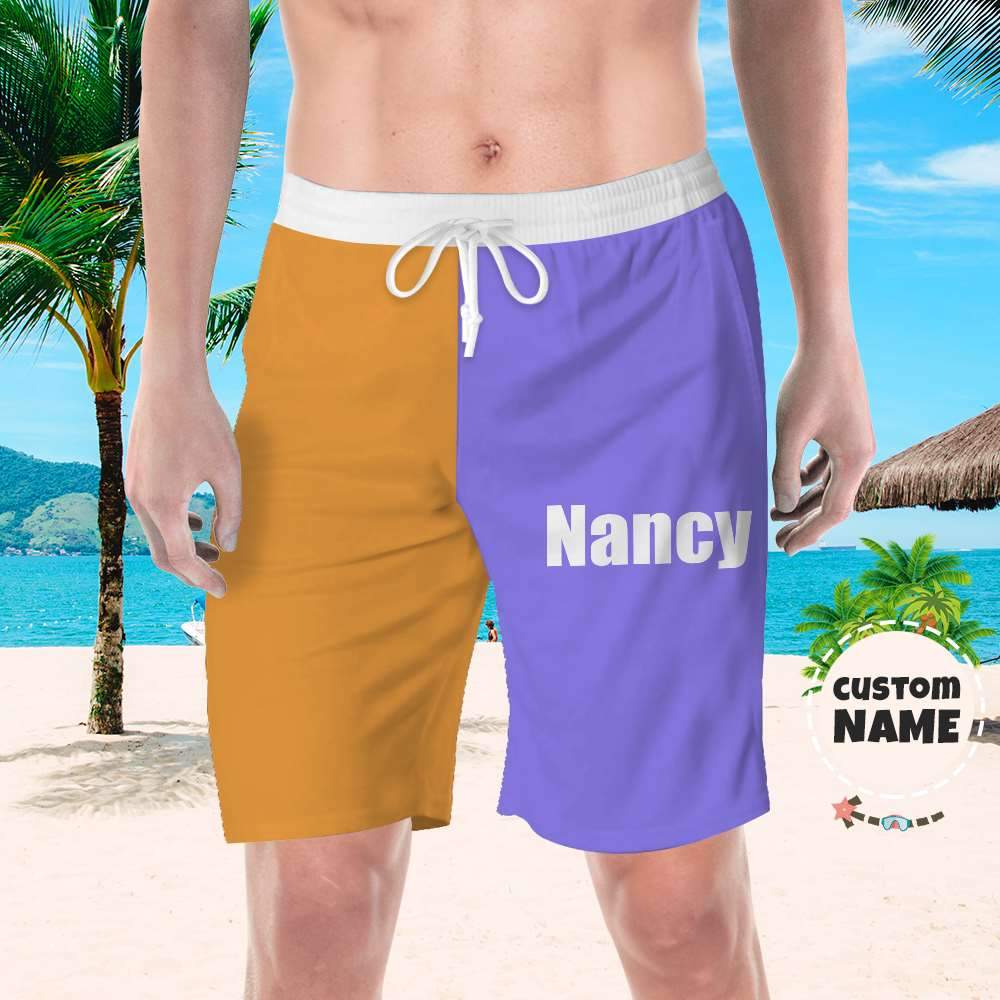 Personalized Beach Shorts Picture Swim Swimming Trunks Custom Swim Swimming Trunks with Name - Image 2