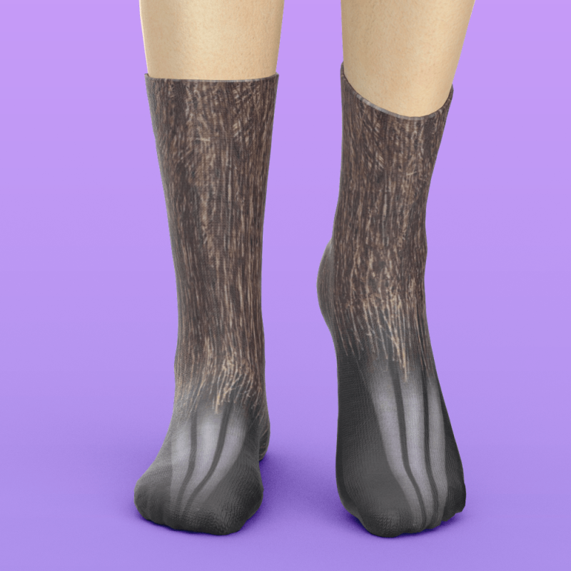 Funny 3D Print Animal Socks Feet Socks Funny Socks Gifts – Bradypus Feet
