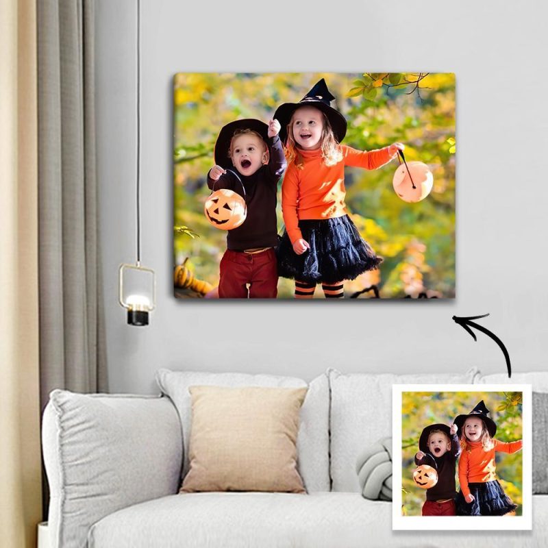 Halloween Gift Photo Framed Canvas Print – 30*25cm