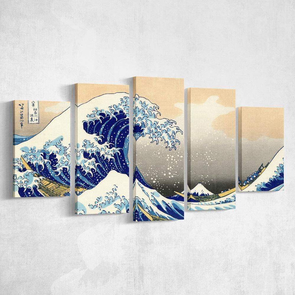 Personalized Canvas Prints The Great Wave off Kanagawa Family Gifts 5 Frameless Prints - Image 2