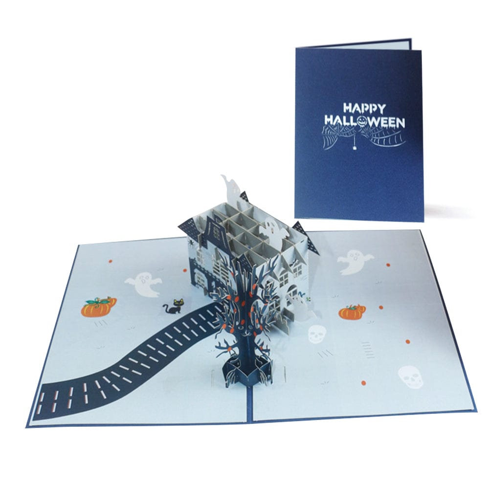 Halloween 3D Pop Up Card Ghost House Pop Up Greeting Card - Image 2