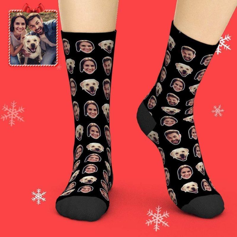 Custom Colorful Socks With Your Photo Gifts for Him