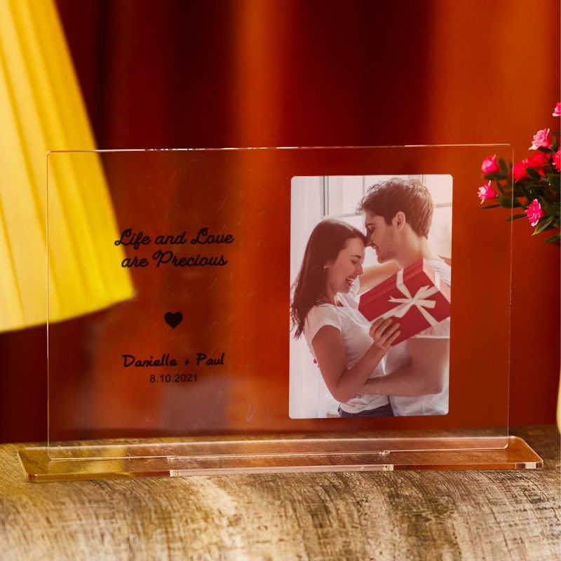 Custom Photo Plaque Acrylic Plaque Ornaments Anniversary Wedding Gift for Couple