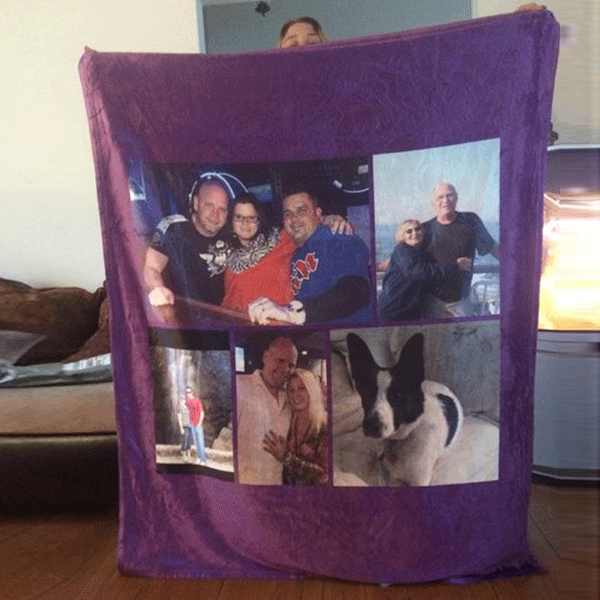 Personalized Photo Blankets with 2 Photos